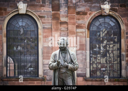 statue of Cobden is in St Ann's Square in Manchester Richard Cobden an English manufacturer and Radical and Liberal statesman, a Stock Photo