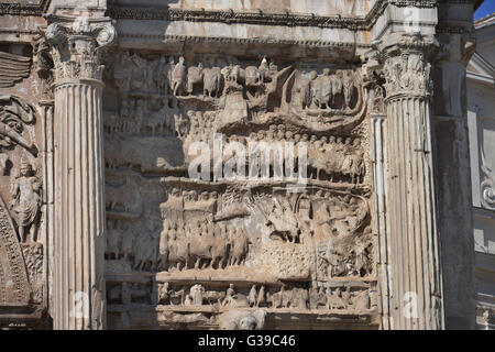 Septimius Severus Arch, Roman Forum, Rome, Italy Stock Photo