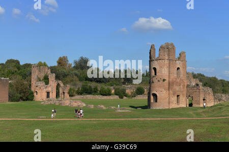 Ruins, Circus of Maxentius, Via Appia, Rome, Italy Stock Photo