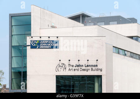 The John Lennon Art and Design Building, Liverpool John Moores University. Stock Photo