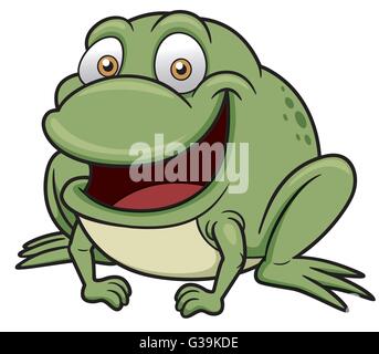 Vector illustration of Frog Cartoon Stock Vector