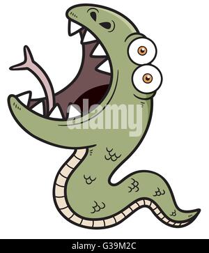 Vector illustration of Cartoon Snake Stock Vector