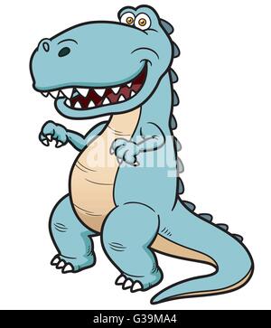 Vector illustration of Cartoon Dinosaur Stock Vector