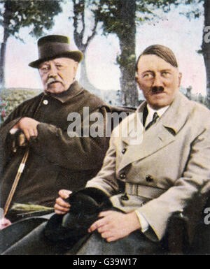 HITLER/HINDENBURG/1933 Stock Photo