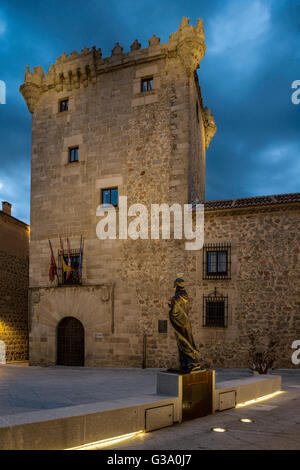 Tower of  Los Guzmanes with San Juan de la Cruz, Avila, Castilla y Leon, Spain. Stock Photo