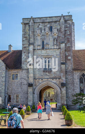 St Cross Hospital and Almshouse of Noble Poverty in Winchester, England Stock Photo