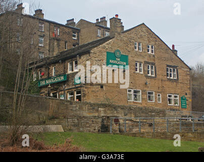 The Navigation Pub Sowerby Bridge Stock Photo