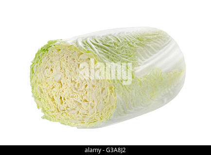 Chinese cabbage vegetable isolated on white background Stock Photo