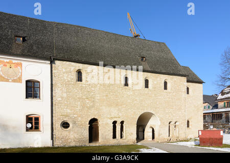 island Fraueninsel in lake Chiemsee, Carolingian gatehouse, Germany, Bayern, Bavaria, Oberbayern, Chiemsee, Upper Bavaria, Chiem Stock Photo