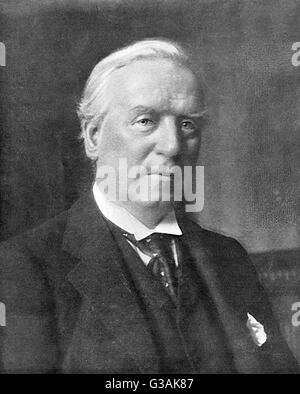 Herbert Asquith, British Prime Minister, handing over all the Liberal ...