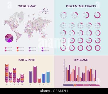 Vector flat infographic concept Stock Vector