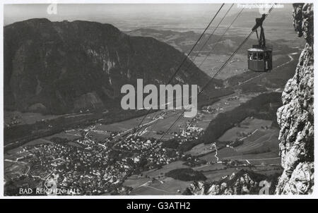 Aerial view of Bad Reichenhall, Bavaria, Germany Stock Photo