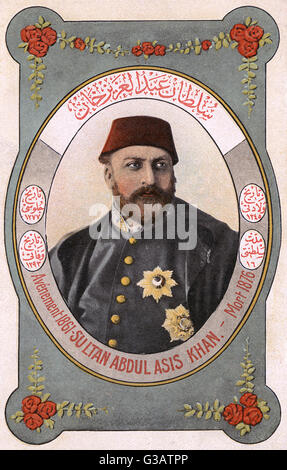 Abdul-Aziz I (1861-1876) Sultan of the ottoman Empire (Turkey). Abdul ...