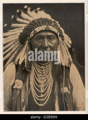 Native American chief of the  Nez Perces.         Date: ? - 1904 Stock Photo