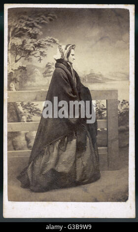 COSTUME / PHOTO 1860S Stock Photo