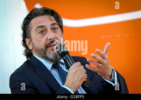Carlo Cimbri is the Chief Executive Officer and General Manager of Unipol Gruppo Finanziario S.p.A. and Chief Executive Officer Stock Photo
