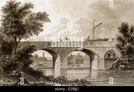 BARTON AQUEDUCT built by James Brindley in 1761 to carry his ...