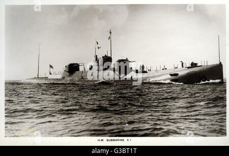 British submarine HMS X1 Stock Photo