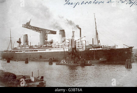 SS Imperator, transatlantic ocean liner of the Hamburg-America Line ...