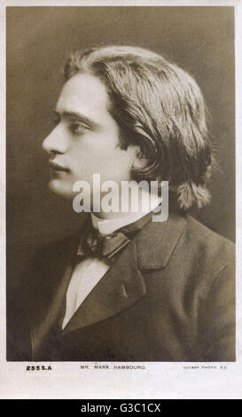 MARK HAMBOURG Russianborn pianist Date 1879 1960 Stock Photo Alamy