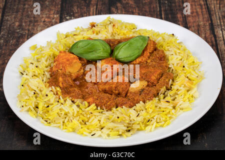 Chicken tikka masala Indian curry meal Stock Photo