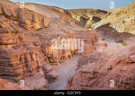 Red canyon in mountains of Eilat Israel Stock Photo