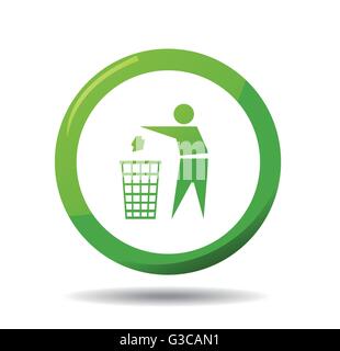 Do not litter, vector sign Stock Vector