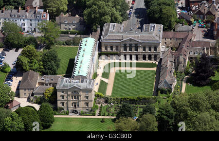 aerial view of Worcester College Oxford University, UK Stock Photo