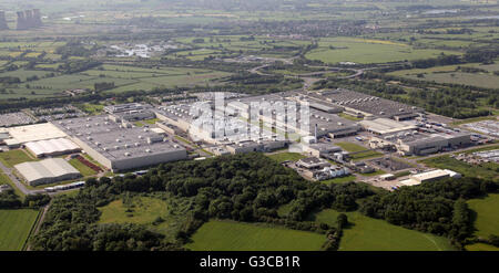 aerial view of Toyota Motor Manufacturing car production plant bear Derby, UK