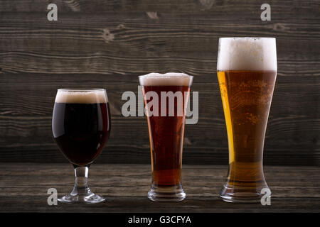 Various types of beer Stock Photo