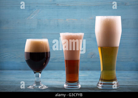 Various types of beer Stock Photo