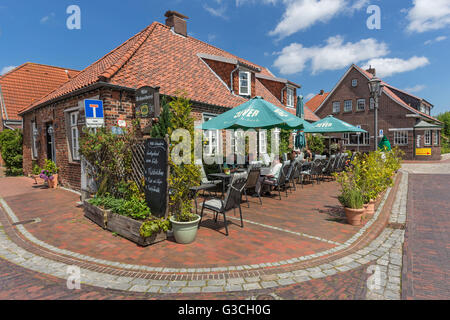 Restaurant 'Alte Schneiderei' in Hooksiel, district of the municipality Wangerland, district of Friesland, Stock Photo