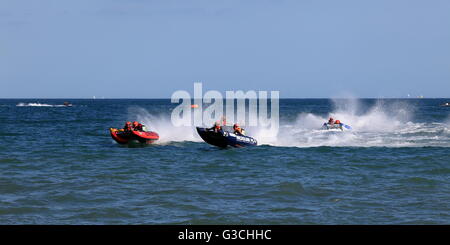 Thundercat Racing - RIB racing at Windfest, Sandbanks Poole Stock Photo