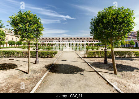 Garden, courtyard of the Casa de Oficios y Caballeros, Aranjuez, Spain, Europe Stock Photo