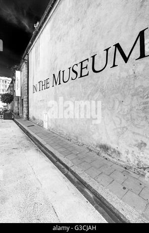 Entrance, museum Lambert, Avignon, Provence, Vaucluse, Southern France ...