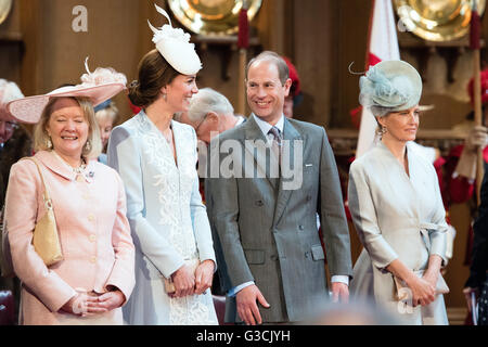 Lady Mayoress Juliet Mountevans, Duchess of Cambridge and Prince Harry ...