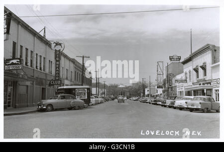 Street in Lovelock, Nevada, USA Stock Photo