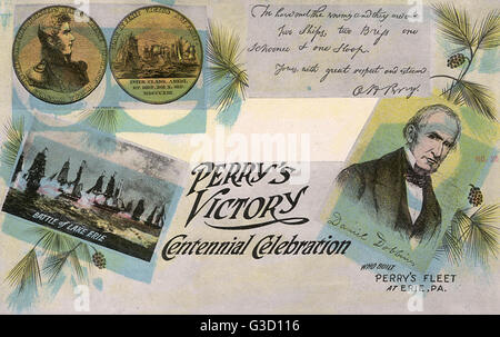 Perry's Victory, centennial celebration, Lake Erie, USA Stock Photo