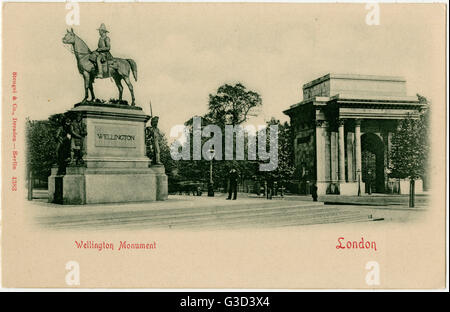 Wellington Monument - Hyde Park Corner, London Stock Photo