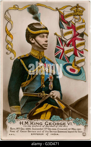 King George VI (1895-1952) in the Uniform of Marshall of the Air.     Date: circa 1937 Stock Photo