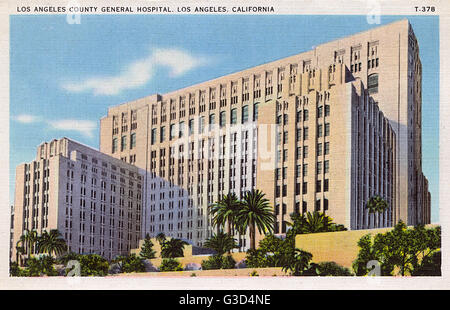 Los Angeles, California - County General Hospital. Date: 1940 Stock ...