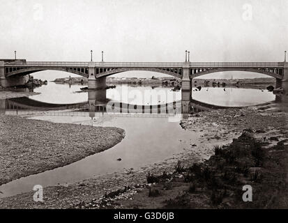 Napoleon III Bridge, Nice, France, circa 1890 Stock Photo