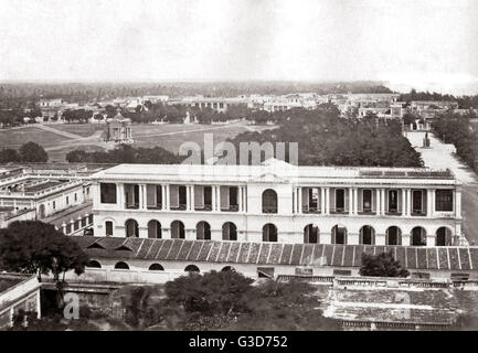 Bombay skyline, circa 1890, India Stock Photo