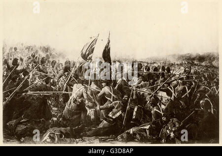 Battle of Inkerman during the Crimean War.     Date: 5th November 1854 Stock Photo