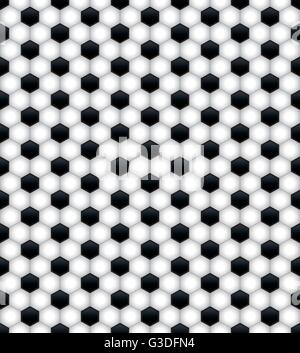 A seamless tiled pattern of soccer ball shapes. Vector EPS 10 available. Stock Vector