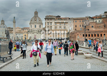 Italien, Rom, Blick über die Kaiserforen Stock Photo