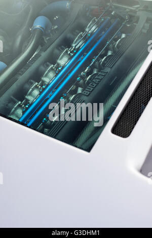 Bugatti EB110 V12 Engine Detail Stock Photo