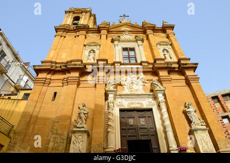 Chiesa di San Lorenzo del Purgatorio (Chuch of St Lawrence) in Agrigento, Sicily, Italy Stock Photo