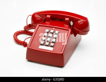 Old Red Telephone Stock Photo