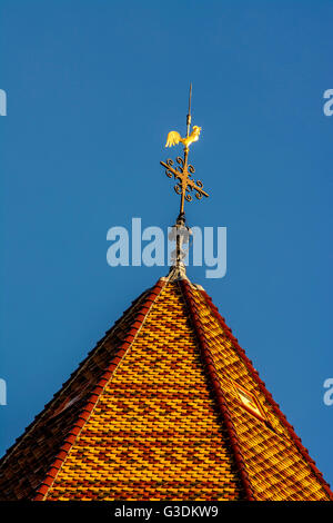 Bell tower of Basilique Saint Julien, Brioude, Haute Loire, Auvergne, France Stock Photo